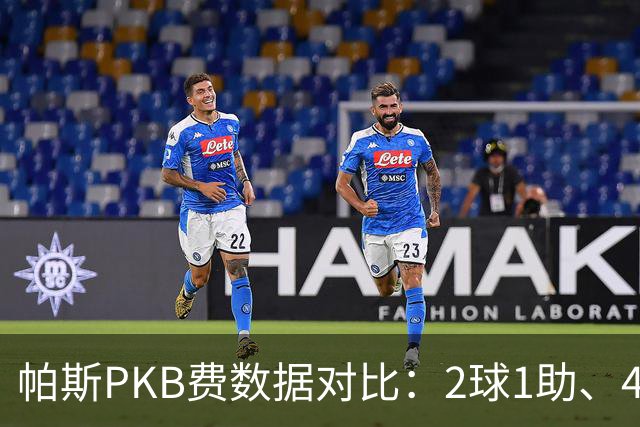 帕斯PKB费数据对比：2球1助、4射4正vs0球0助、1射0正