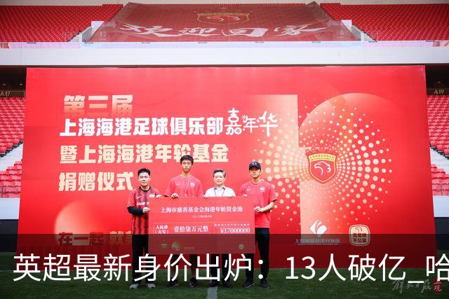 英超最新身价出炉：13人破亿 哈兰德2.2亿第1 利物浦水货狂跌1500万